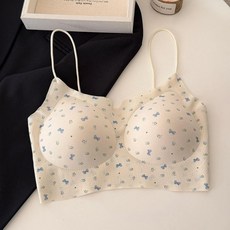 新款少女心碎花吊帶背心內衣