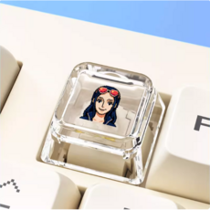 원피스 기계식 키보드 투명 키캡, 1개, 니코 로빈