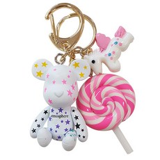 정품 포포베 키링 열쇠고리 자동차 키홀더 가방인형키링 백꾸, 은하수, 1개