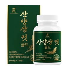 산양삼 컷 골드 HACCP 인증, 1개, 120정 1개, 120정