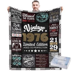 152057 Budalagong 그를 위한 50번째 생일 선물 50세 남성용 선물 담요 남성을