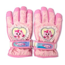 캐치티니핑 스키장갑 하트레이스 티니핑 장갑 아동 유아 어린이 여아 손가락 키즈 아이 아기 방한 스키장갑