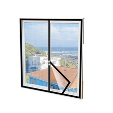 지퍼 120x150cm 방충망 붙이는 간이 창문 BWFLACOB