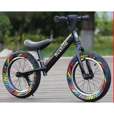 무페달 자전거 12인치 14인치 바이크 밸런스 두발 균형 어린이 연습 01.14인치 블랙 팽창식 휠(3.5~7세)