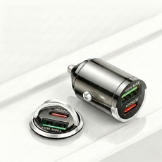 글라우벤 매립형 100W QC4.0+PD3.0 차량용 고속 충전기, 블랙, c-246