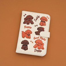 귀여운 카툰 동물 지갑 여행용 RFID차단 여행용 여권파우치 지갑 여권 수납 케이스(외출 여행 시 여권 수납에 필수품), 【테디】