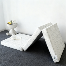 바닥 단단한 3단 접이식 마약매트리스 숙면 수면매트 자취 접는 침대