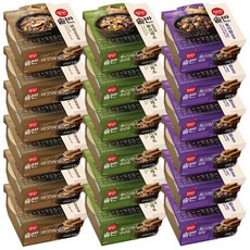 햇반솥반 뿌리채소영양밥X6개+버섯영양밥 X6개+흑미밤찰밥X6개, 6개, 200g