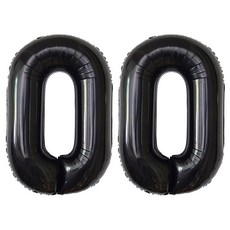 이벤트홀릭 초대형 숫자풍선 40인치 100cm, 1개, 블랙 00