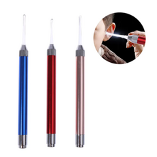 LED 손전등 귀이개 귀 청소기 내시경 펜라이트 스푼, led귀이개 로즈핑크 A1380 C, 1개, 1개입