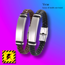 베아르 1+1 정전기 방지 팔찌 NO SPARK, 브라운1+브라운1, 1세트