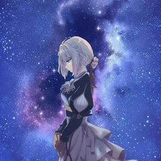 스터드드 바이올렛 에버가든 애니메이션 레트로 페인팅 프린트 거실용 벽장식 그림, 8. E23