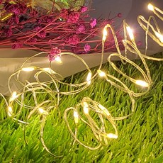 건전지타입 무선 휴대용 인테리어 줄 조명 모음 LED AA건전지 와이어전구, 2개, 20구/웜화이트