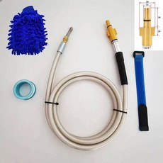 Bosch 호환 자동차 세탁기 파이프 압력 와셔 건 호스 (스프링 준설 노즐 포함) 용 고압 하수구 및 하수 청소, 08 30M, 01 CHINA, Grey