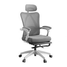 Homey Nest 컴퓨터 4향 허리받침 조절의자 책상용 사무용 사무실의자 HN-OC90W, 화이트