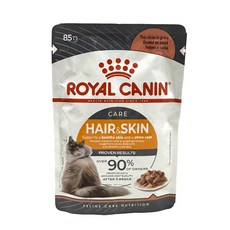 ROYAL CANIN 貓咪 Hair & Skin 護膚亮毛, 85g, 1個, 肉及副產品、蔬菜、穀物、礦物質、維生素、必需胺基酸、牛磺酸、類胡蘿蔔素