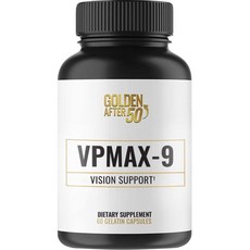Golden After 50 VpMax-9 - Sight Care and Antioxidant Supplement with Eye Vitamins Lutein 라이코펜 Ly, 1 Count (Pack of 1), 1개, 60정