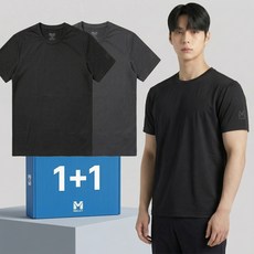 밀레 남성 기능성 반팔 티셔츠 냉감 아이스 쿨링 흡습속건 2매