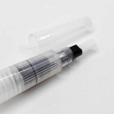 수채화물붓 납작 물통붓 워터브러시 캘리그라피붓 워터브러쉬, 1개, 기본