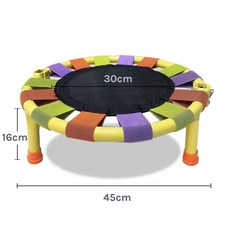 트램폴린 초소형 운동 접이식 다이어트 점핑보드 홈트 컬러, 컬러풀, 1