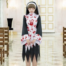 ANOTHER DREAM 萬聖節角色扮演服裝 殭屍修女