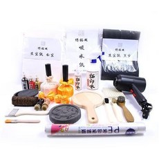 拾光優選好物 拓片拓印工具套裝 拓碑拓瓦當拓包用具漢磚雕銅鏡殘碑石刻傳拓入門, 【豪華套裝】【推薦】, 1個