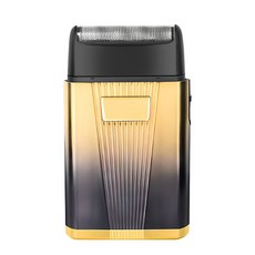 熱賣男士家用電動理髮器可攜式往復式單刀頭增白器 USB刮胡刀, 無規格, 金色