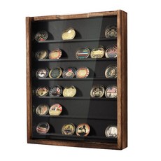 (100% 미국 정식 수입) Military Challenge 코인 디스플레이 케이스 27.9 x 35.6cm(11 14인치) 메달 섀도우 박스 HD 아크릴 유리 카지노 포