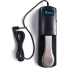 피아노 키보드용 NALU 유니버설 서스테인 페달 미끄럼 방지 고무 베이스 67인치 케이블 조용하고 부드러운 작동 금속 스프링이 장착된 ABS 4인치 모델, Model B, Normal, 1개