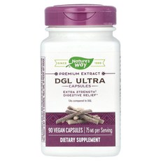 Nature's Way 프리미엄 추출물 DGL 울트라 75mg 베지 캡슐 90정, NaturesWay프리미엄추출물DGL울트라75mg베지캡, 1개