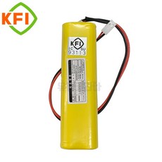케이원인터내셔널 소방배터리 유도등배터리 4.8VAA600mAh(2+2)-H58L 예비전원, 1개