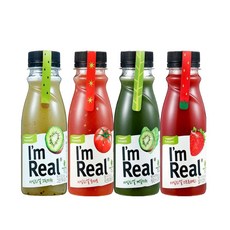 (냉장)[풀무원] 아임리얼 쥬스 4종, 3.아임리얼 스트로베리190ml, 190ml