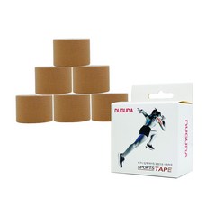 누구나 키네시올로지 스포츠테이핑 테이프 5cmX5M (대한의료기 출고) 스포츠테이프, 베이지