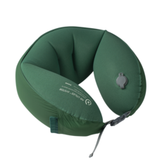 키크 keek 에어 넥쿠션 필로우오V2 휴대용 출퇴근용 여행용 특허 목베개 승무원 기내용, Green