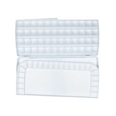 時代中西畫材 MIJELLO美捷樂Angle活動雙層水彩調色盤72格，專業繪畫調色工具，輕巧便攜，易清洗, 72, 1個