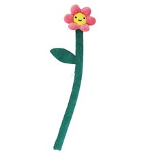 狗狗玩具 花朵逗狗棒 寵物耐咬發聲互動玩具, 小粉花, 1個