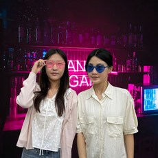 무테 핑크 하트 안경 인싸 선글라스