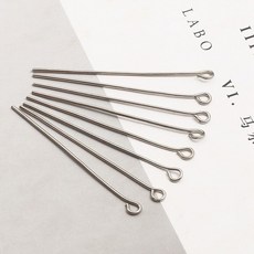 느낌상점 부자재 론델 원석 펜던트 만들기 액세서리 9자핀 T핀 볼핀 9핀
