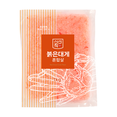 [신선작] 홍게 붉은대게 혼합살 (파지살) 1kg, 1개