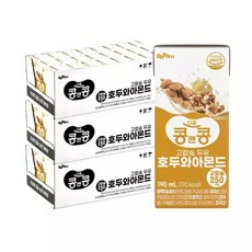 콩앤콩 고칼슘두유 호두와 아몬드 72팩, 72개, 190ml