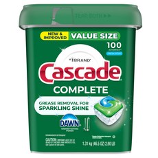 Cascade Complete 洗碗機專用洗滌劑 清新香氛, 1個, 1.31kg