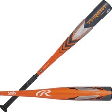 Rawlings | THREAT 야구 배트 미국 -12 6.7cm2 5+ 8인치 배럴 78.7cm31인치 468295, Orange / Grey