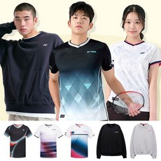요넥스 남성 여성 반팔 긴팔 배드민턴 티셔츠 경기복 243TS009M