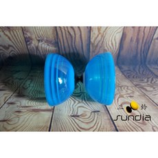 三鈴SUNDIA 炫風透明單培鈴 培林 炫透單培鈴 (初學、進階皆可使用), 藍色,透明單培鈴 (含扯鈴、棍子), 1個