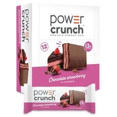 Power Crunch Power Crunch 巧克力草莓蛋白棒 12入, 1個, 480g
