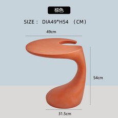 북유럽 사이드 테이블 협탁 침대 쇼파 티테이블 선반, 갈색