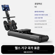 가정용 실내 운동기구 접이식 로윙머신, 옵시디언 블랙 (16단계 저항)