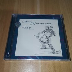 Warner Classics 巴赫無伴奏大提琴組曲 2CD 羅斯特羅波維奇演奏, 1個