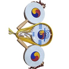 명창 실버스타 전통소고 가방형 (친환경 KC 인증 천연 소가죽 제품)고급형, 1개, 노랑