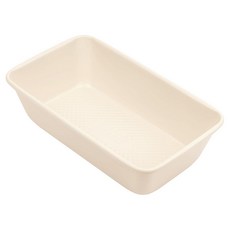 David Burke 33x22.9cm(13x9인치) 직사각형 베이킹 팬 - 탄소강 논스틱 및 PFTE 및 PFOA 프리 에어플로우 베이킹 기술로 오븐 사용 가능 - 그레이, Cream